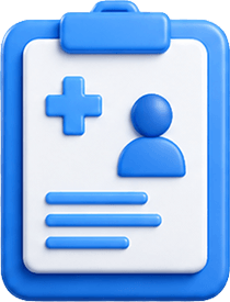 Patient record dashboard illustration